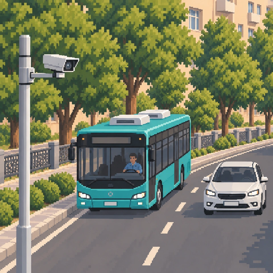 Cameras arrive on the bus lanes